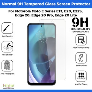 Normal 9H Tempered Glass Screen Protector For Motorola Moto E Series E13, E20, E22S, Edge 20, Edge 20 Pro, Edge 20 Lite