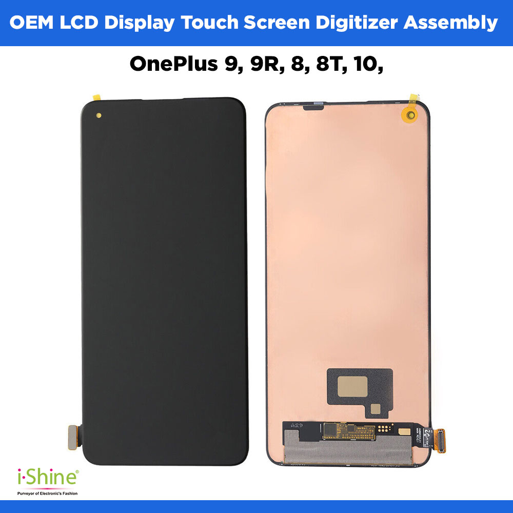 OEM OnePlus 9, 9R, 8, 8T, 10, Mobile Phone LCD Display Touch Screen Digitizer Assembly