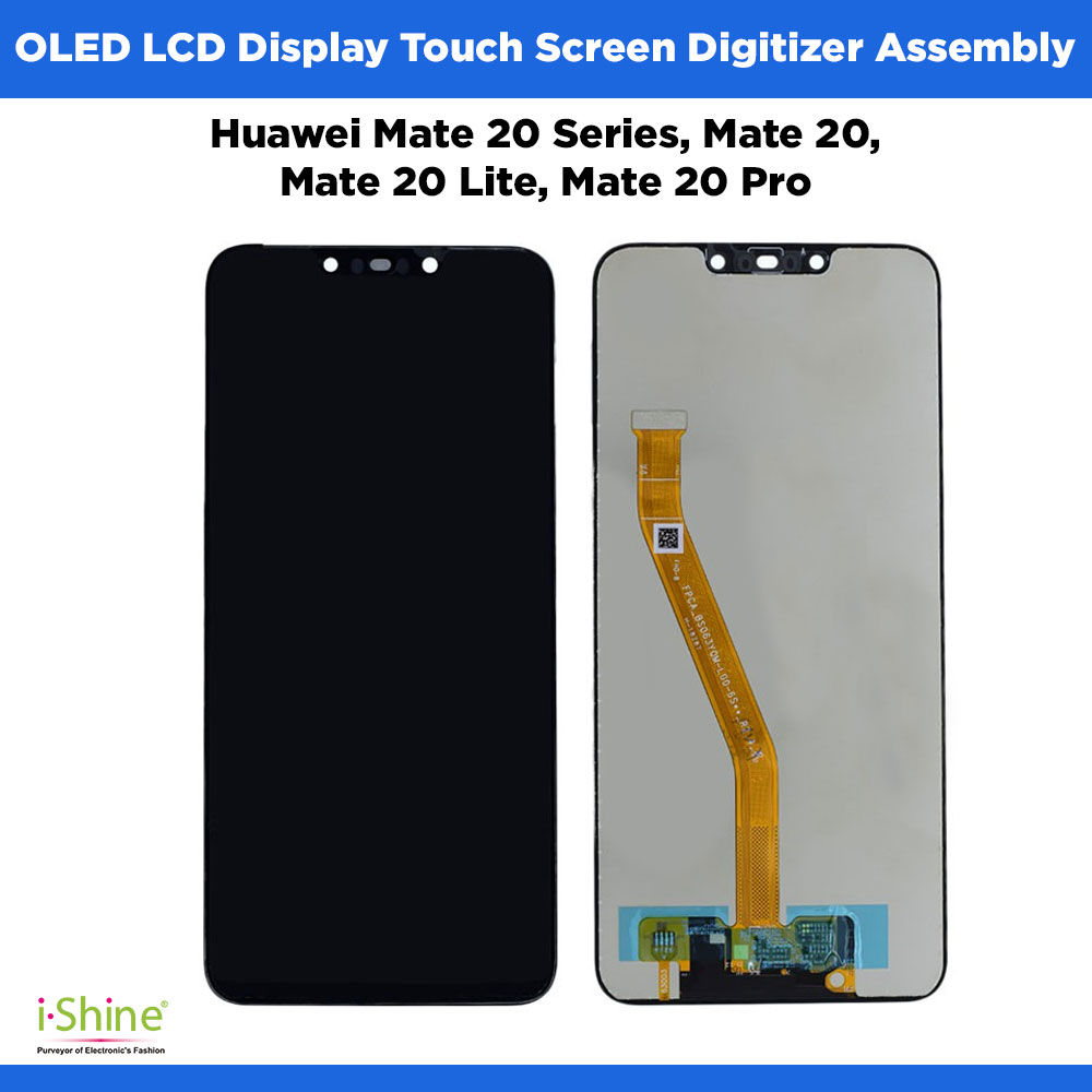 OLED Huawei Mate 20 Series, Mate 20, Mate 20 Lite, Mate 20 Pro, Mobile Phone LCD Display Touch Screen Digitizer Assembly