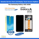 Genuine Service Pack LCD Display Touch Screen Digitizer For Samsung Galaxy A02 A02s