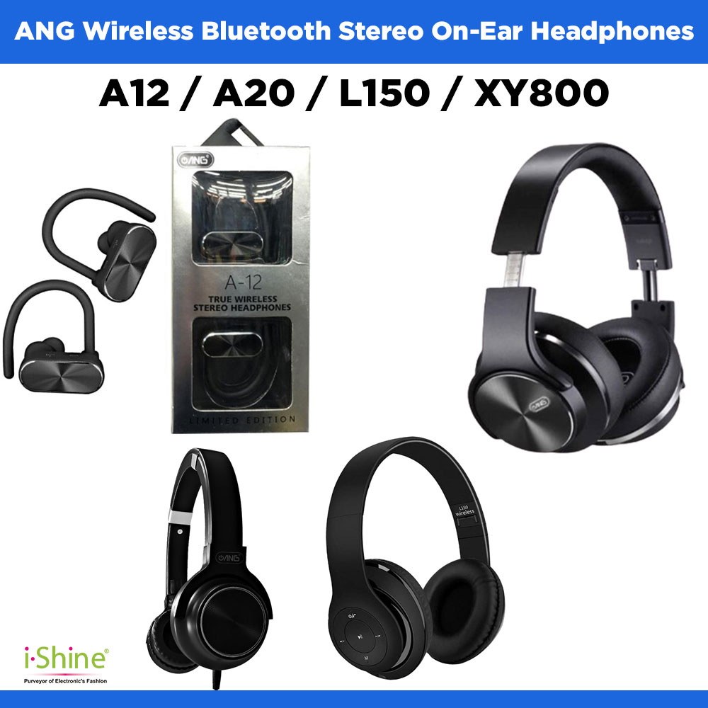 ANG Wireless Bluetooth Stereo On-Ear Headphones A12 / A20 / L150 / XY800