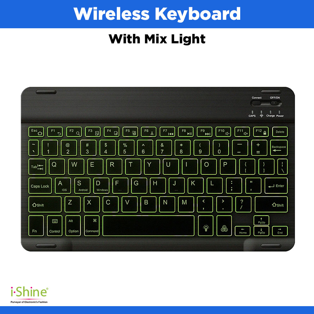 Wireless Keyboard with Mix Light