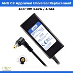 ANG CE Approved Acer 19V 3.42A / 4.74A Replacement Laptop Adapter Charger