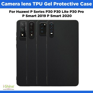 Camera lens Black TPU Gel Protective Case For Huawei P Series P30 P30 Lite P30 Pro P Smart 2019 P Smart 2020