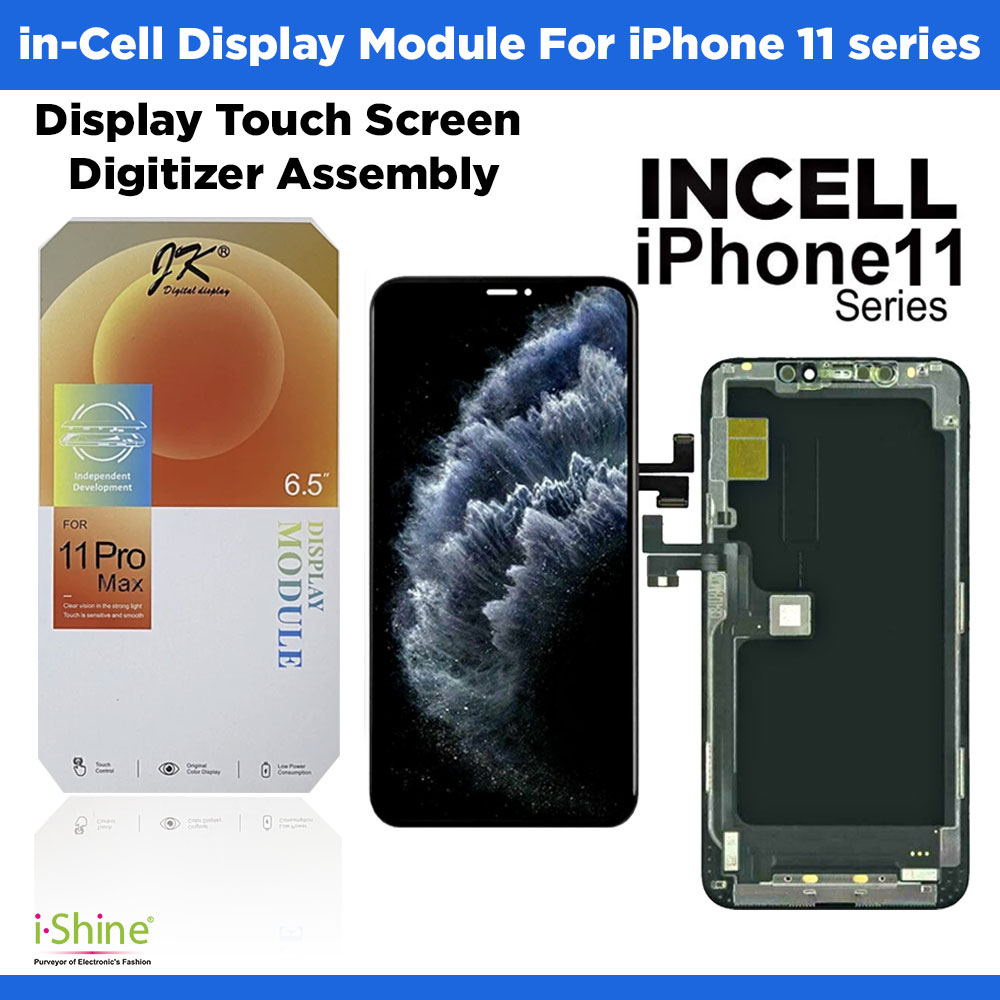 INCELL iPhone 11, 11 Pro, 11 Pro Max LCD Display Touch Screen Digitizer Assembly