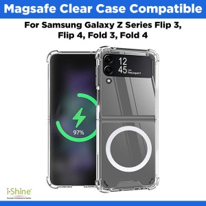 Magsafe Clear Case Compatible For Samsung Galaxy Z Series Flip 3, Flip 4, Fold 3, Fold 4