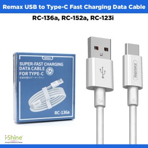 Remax RC-136a, RC-152a, RC-123i USB to Type-C Fast Charging Data Cable