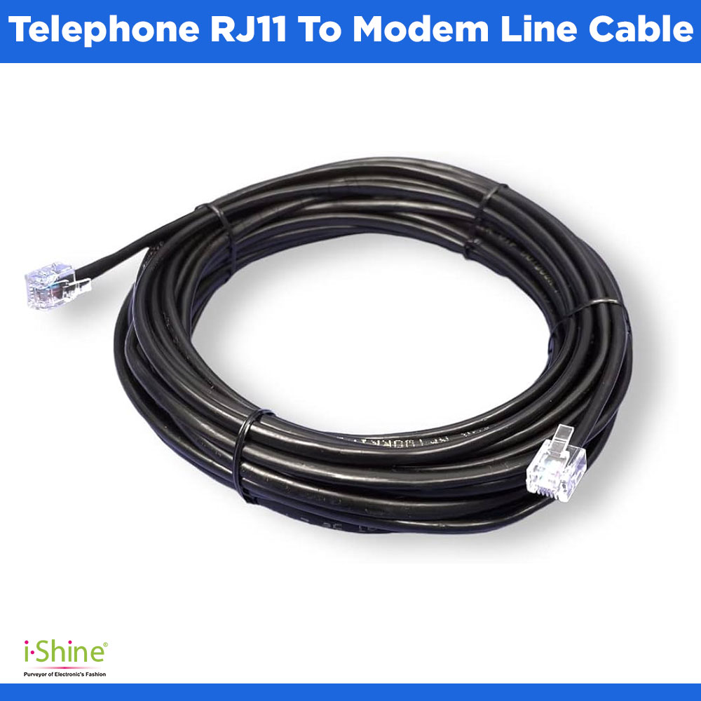 Telephone RJ11 To Modem Line Cable