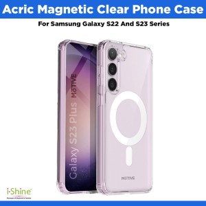 Acric Magnetic Clear Phone Case Compatible For Samsung Galaxy S22 And S23 Series