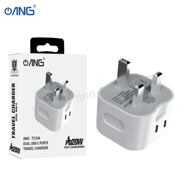 ANG TC33A - PD 20W Dual USB C Ports Adaptor