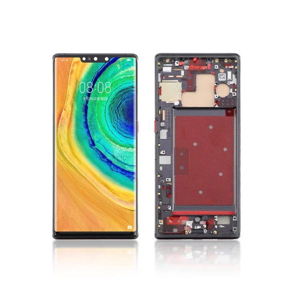 Replacement LCD Screen Display Touch and Digitizer Assembly for Huawei Mate 30 Pro Black - With Frame - Image 1