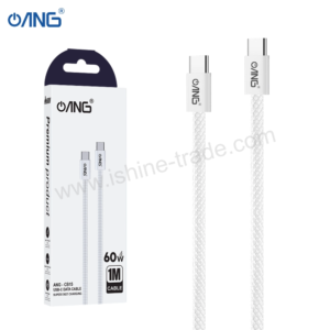 ANG CB15 - USB C TO USB C Braided Data Cable PD 60W 1 Meter