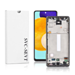 11A Genuine LCD Screen For Samsung Galaxy A52 4G 5G (A525 A526) With Frame and Touchpad - Blue (GH82-25229A)