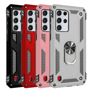11A Slim Shockproof Ring Armor Stand Phone Case for Samsung Galaxy S21 Ultra G998B