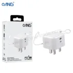 ANG TC75A - 1 USB C + 1 USB Lightning 20W Adaptor with USB C to Lightning Cable