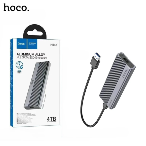HOCO HB47 M.2 SATA SSD ENCLOSURE 4TB 6 GBPS