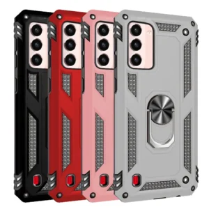 12A Slim Shockproof Ring Armor Stand Phone Case for Samsung Galaxy S21 G991B