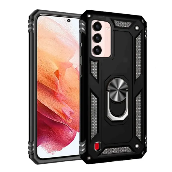 12B Slim Shockproof Ring Armor Stand Phone Case for Samsung Galaxy S21 G991B