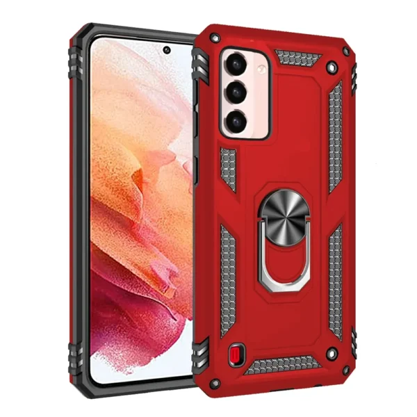 12C Slim Shockproof Ring Armor Stand Phone Case for Samsung Galaxy S21 G991B