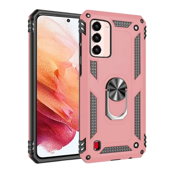 12D Slim Shockproof Ring Armor Stand Phone Case for Samsung Galaxy S21 G991B