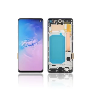 130A Replacement LCD Screen For Samsung Galaxy S10 G973F Black With Frame