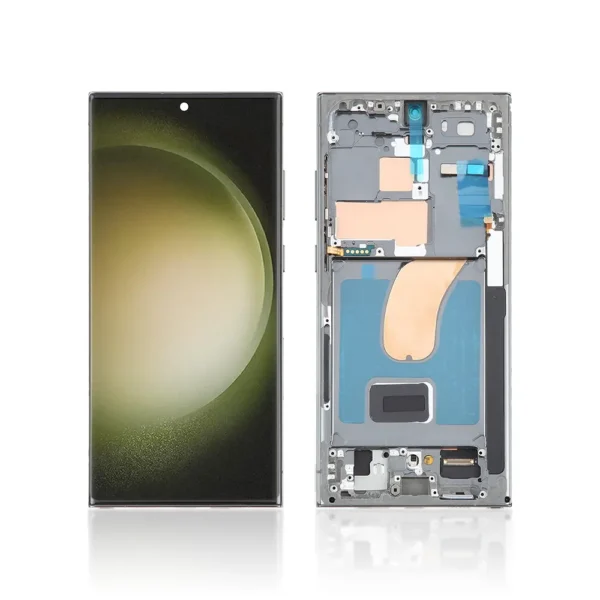 134D Replacement OLED LCD Screen For Samsung Galaxy S23 Ultra S918B With Frame