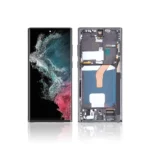 136A Replacement OLED LCD Screen For Samsung Galaxy S22 Ultra S908B With Frame