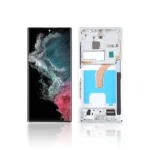 136D Replacement OLED LCD Screen For Samsung Galaxy S22 Ultra S908B With Frame