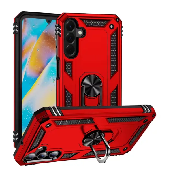 13C Slim Shockproof Ring Armor Stand Phone Case for Samsung Galaxy A26 Red iShine Trade T/A Boltify Limited