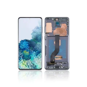141A Replacement OLED LCD Screen For Samsung Galaxy S20 Plus 5G G986B Black With Frame