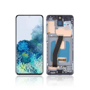 142A Replacement OLED LCD Screen For Samsung Galaxy S20 G980F Black With Frame