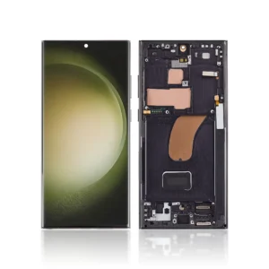 147A Pull Out A Grade Replacement LCD Screen For Samsung Galaxy S23 Ultra S918B With Frame