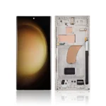 147B Pull Out A Grade Replacement LCD Screen For Samsung Galaxy S23 Ultra S918B With Frame