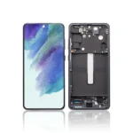 148A Pull Out A Grade Replacement LCD Screen For Samsung Galaxy S21 FE 5G G990B With Frame Graphite