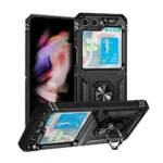 Slim Shockproof Ring Armor Stand Phone Case for Samsung Galaxy Z Flip 6 (F741B) - 1