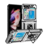 Slim Shockproof Ring Armor Stand Phone Case for Samsung Galaxy Z Flip 6 (F741B) - 2