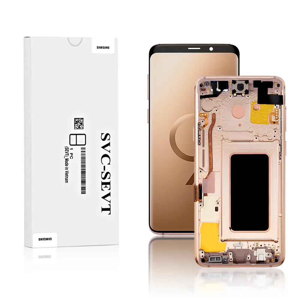 150A Genuine LCD Screen For Samsung Galaxy S9 Plus G965F With Frame Sunrise Gold 150A Genuine LCD Screen For Samsung Galaxy S9 Plus G965F With Frame Sunrise Gold