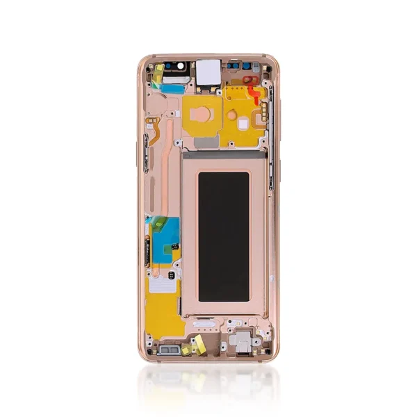 155B Genuine LCD Screen For Samsung Galaxy S9 G960F With Frame Sunrise Gold