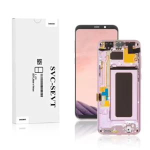 159A Genuine LCD Screen For Samsung Galaxy S8 Plus G955F With Frame Rose Pink
