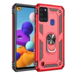 15B Slim Shockproof Ring Armor Stand Phone Case for Samsung Galaxy A21s A217F