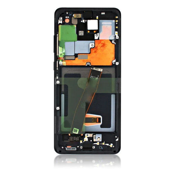 15C OLED LCD Screen For Samsung Galaxy S20 Ultra 5G G986 Silver With Frame iShine Trade T/A Boltify Limited
