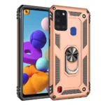 15C Slim Shockproof Ring Armor Stand Phone Case for Samsung Galaxy A21s A217F