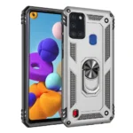 15D Slim Shockproof Ring Armor Stand Phone Case for Samsung Galaxy A21s A217F