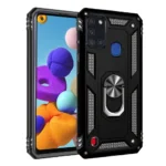 15E Slim Shockproof Ring Armor Stand Phone Case for Samsung Galaxy A21s A217F