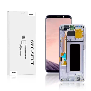 160A Genuine LCD Screen For Samsung Galaxy S8 Plus G955F With Frame Orchid Grey