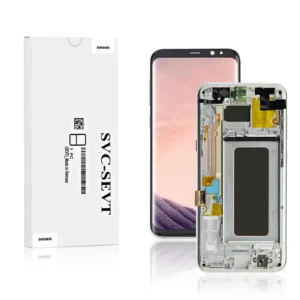 164A Genuine LCD Screen For Samsung Galaxy S8 Plus G955 With Frame Arctic Silver