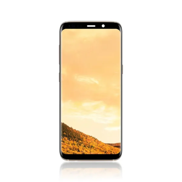 167C Genuine LCD Screen For Samsung Galaxy S8 G950F With Frame Maple Gold