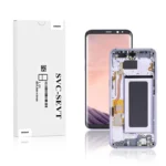 169A Genuine LCD Screen For Samsung Galaxy S8 G950F With Frame Orchid Gray