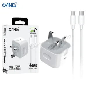 ANG TC76A 35W PD USB C Adaptor With USB C to USB C Data Cable