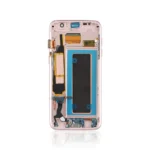 172B Genuine LCD Screen For Samsung Galaxy S7 Edge G935F With Frame Pink Gold